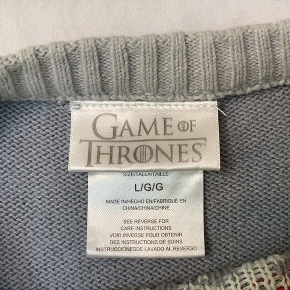 Game Of Thrones HBO Sweater Long Sleeve Size Large - Picture 7 of 9
